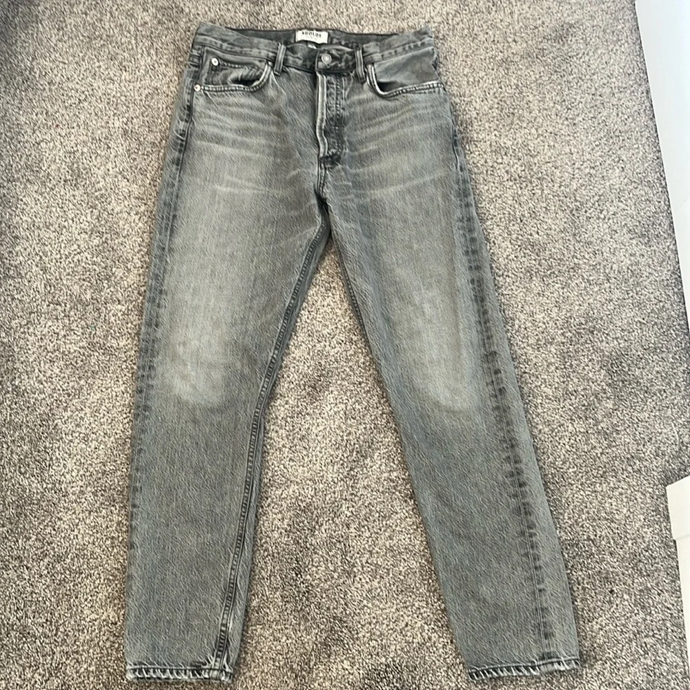 Agolde 90s Mid Rise Loose Fit Gray Wash Jeans Size 28 - Picture 1 of 8